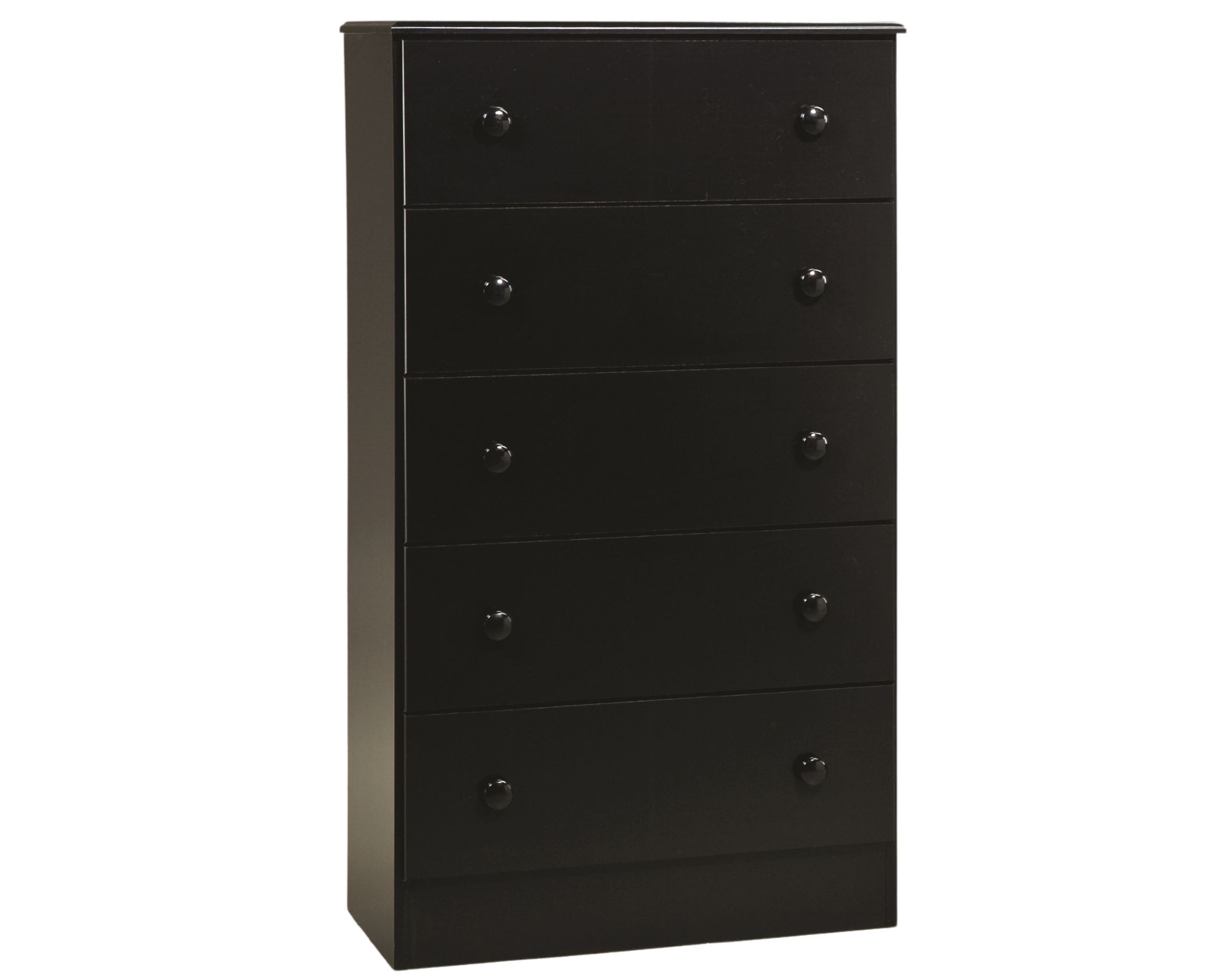 (image for) 195 5 Drawer Black Chest